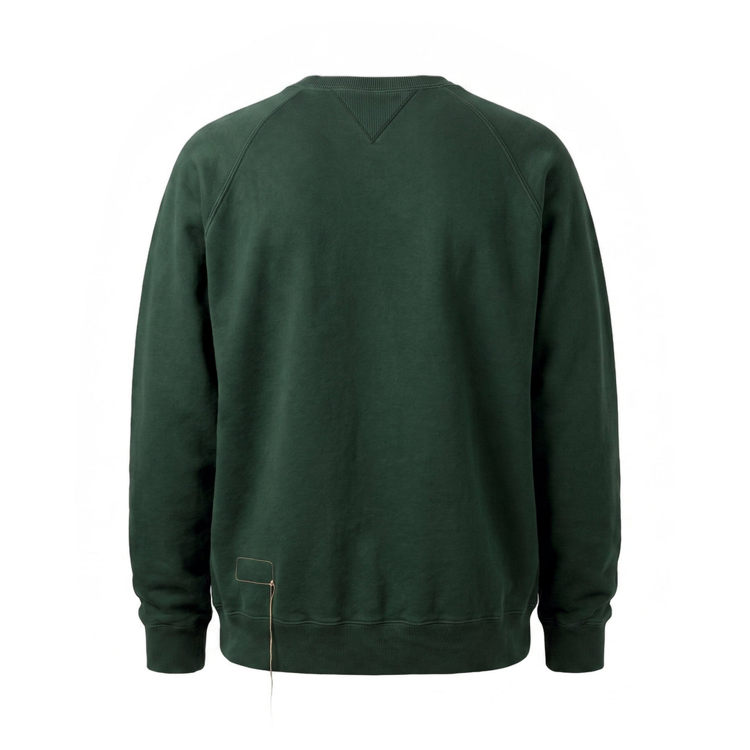 Fortela HARVARD FELPA GIROCOLLOIN JERSEY FELPATO TAGLIO REGLAN BOTTLE Verde - foto 2