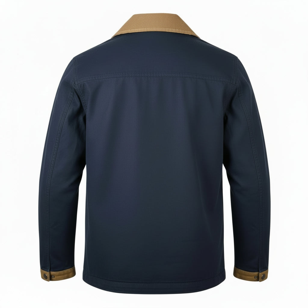 Fireman Canvas Lined Jkt Bedford Blauw