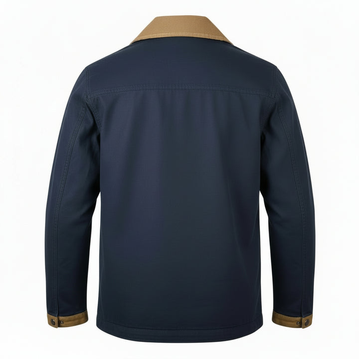 Fireman Canvas Lined Jkt Bedford Blauw