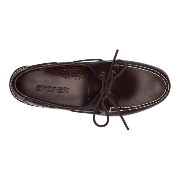 DOCKSIDES PORTLAND WAXED DK BROWN-GUM