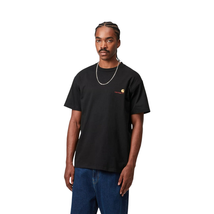 S/S American Script T-Shirt Black