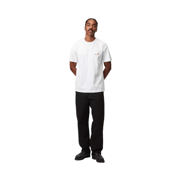 S/S American Script T-Shirt White