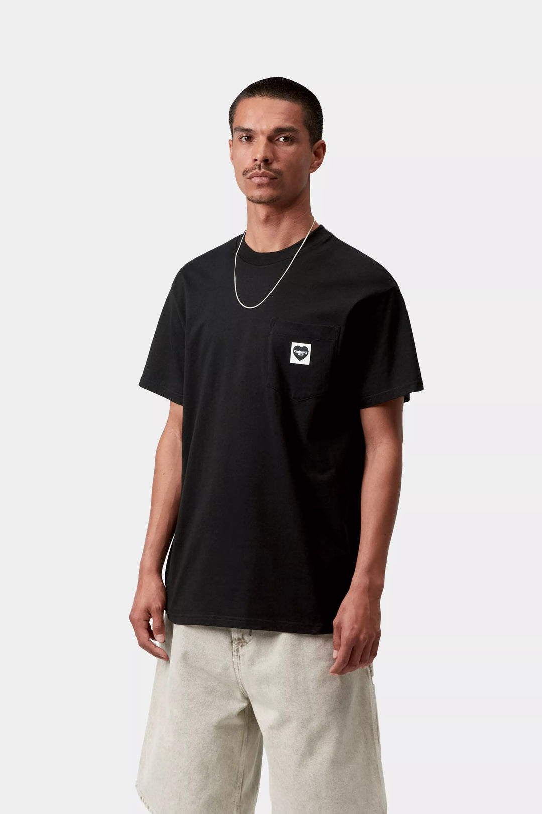 S/S SMALL HEART T-SHIRT BLACK