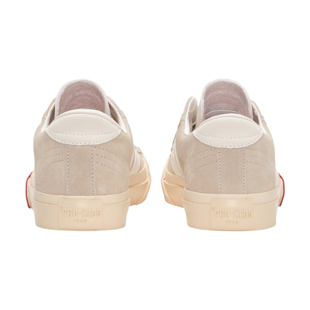 Royal Classic in Beige Wit Suède