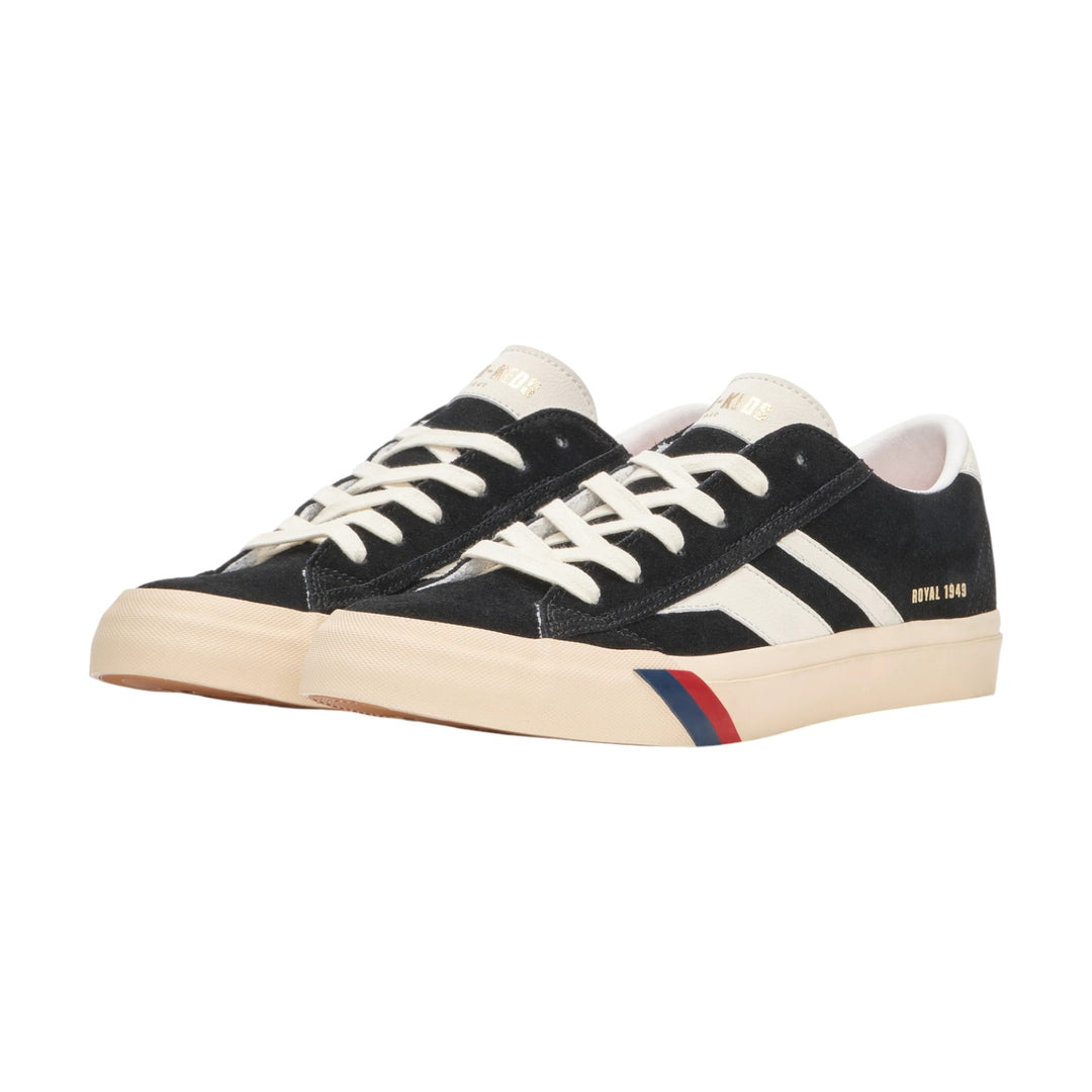 Royal Classic in Zwart en Wit Suede