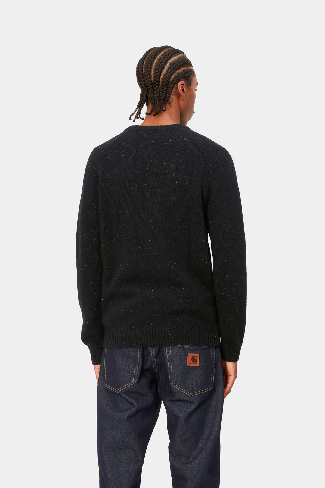 ANGLISTIC SWEATER SPECKLED BLACK