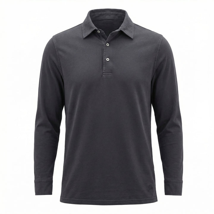 Polo Lange Mouwen York Jersey Navy