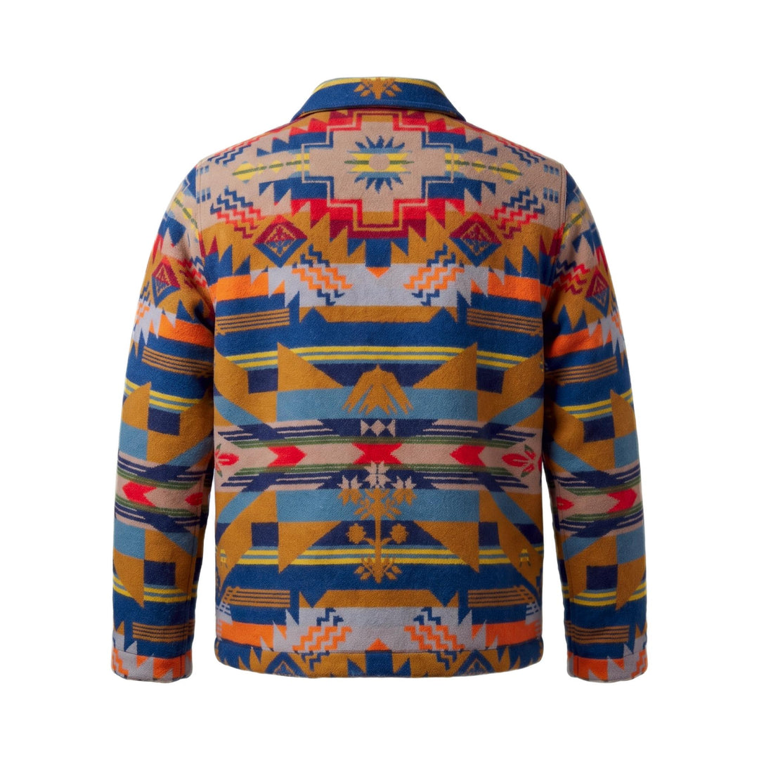 Manifattura Ceccarelli NATIVE WOOL JACKET GRAPHIC COLOUR Multicolor - foto 2