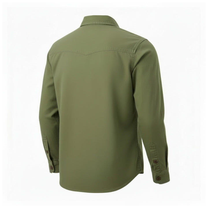 GABARDINE GUIDE SHIRT ALASKA GROEN