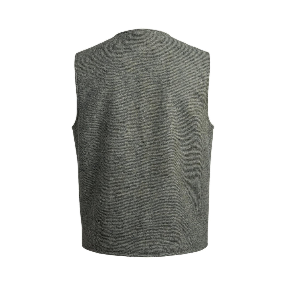 Overiwer GILET IN LANA ARMY Verde - foto 2