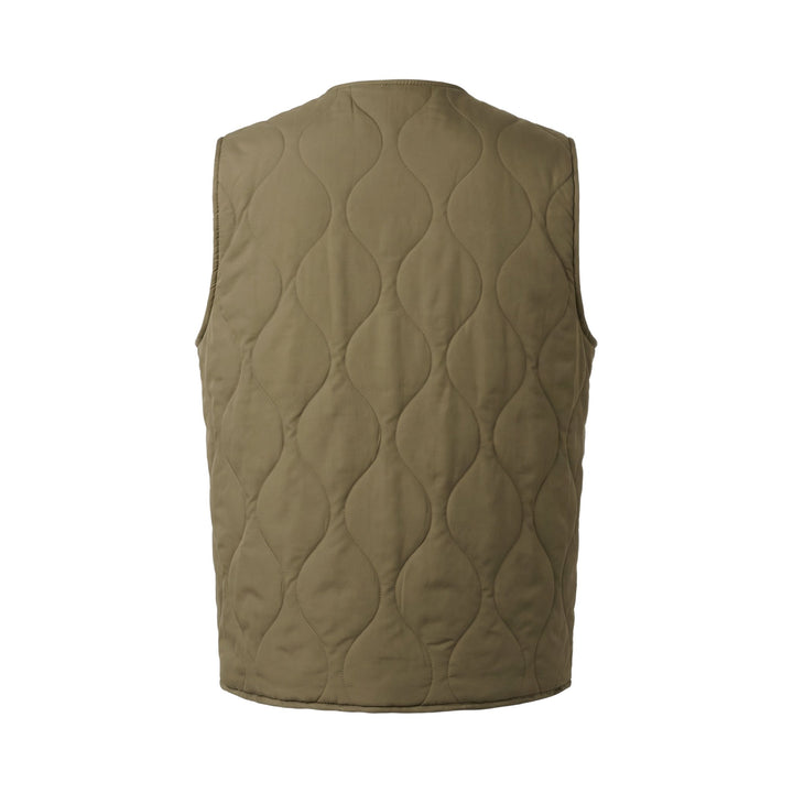 Overiwer GILET REVERSIBILE RIFFS MILITARY/PIED DE POULE Verde - foto 3