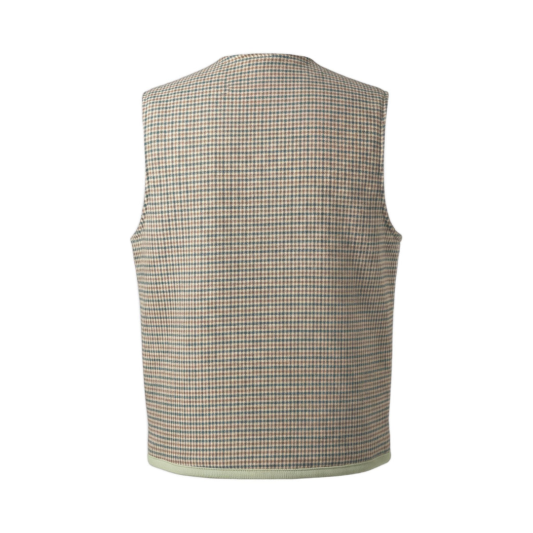 Overiwer GILET REVERSIBILE RIFFS SALVIA/PIED DE POULE Verde - foto 4