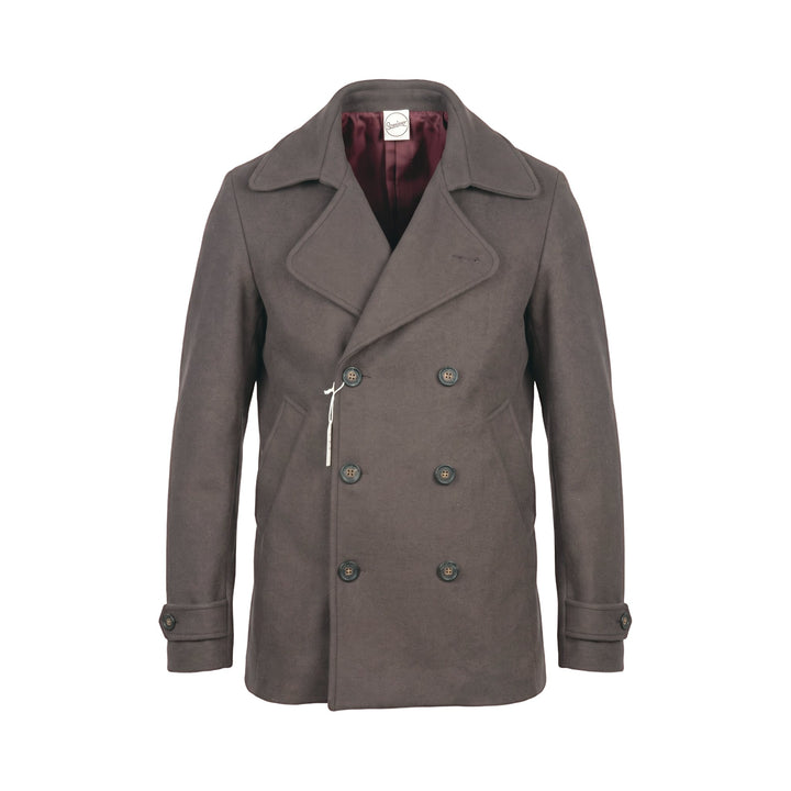 Overiver PEACOAT IN LANA CORDA Marrone - foto 1