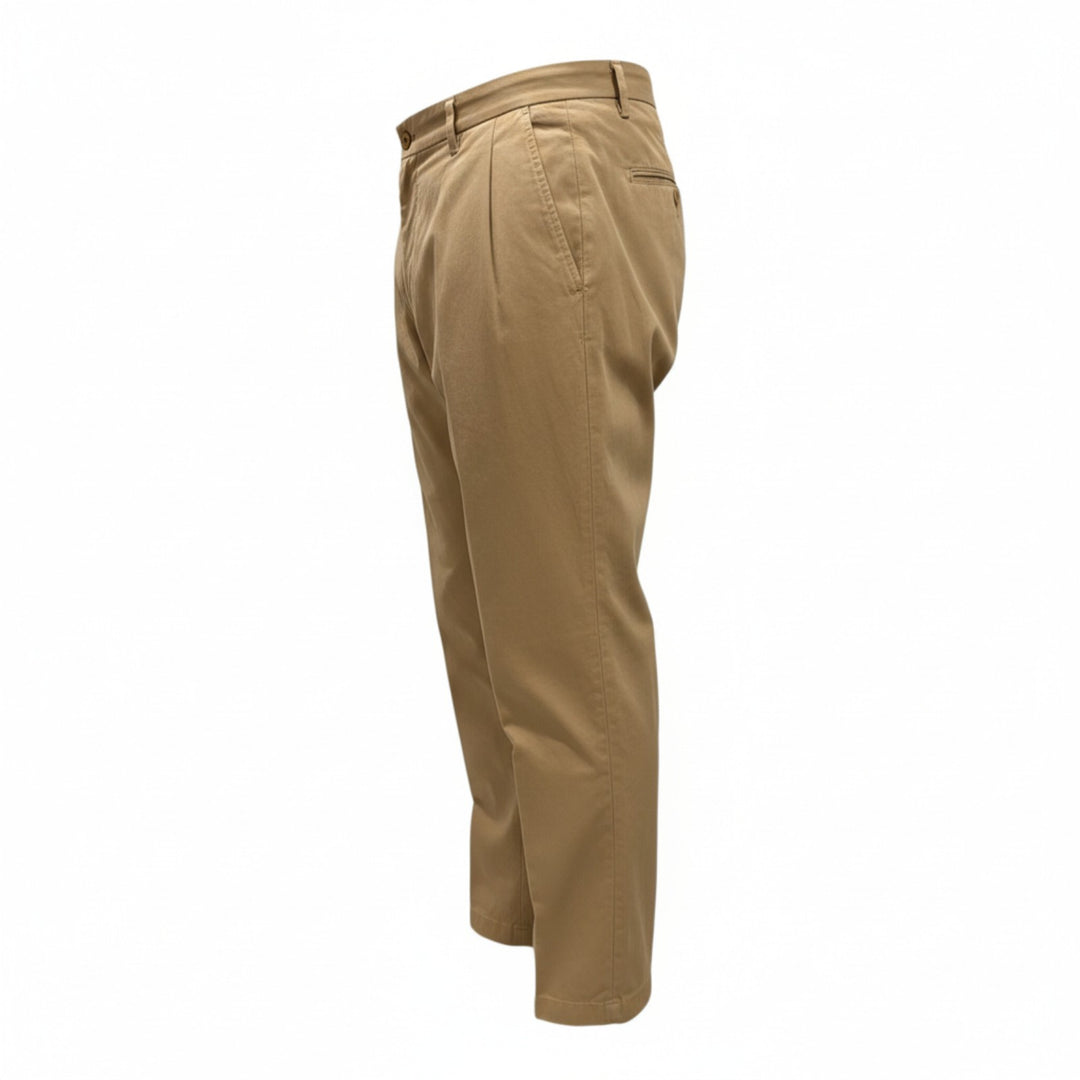 PANTALON PORTOBELLO in BEIGE KATOEN