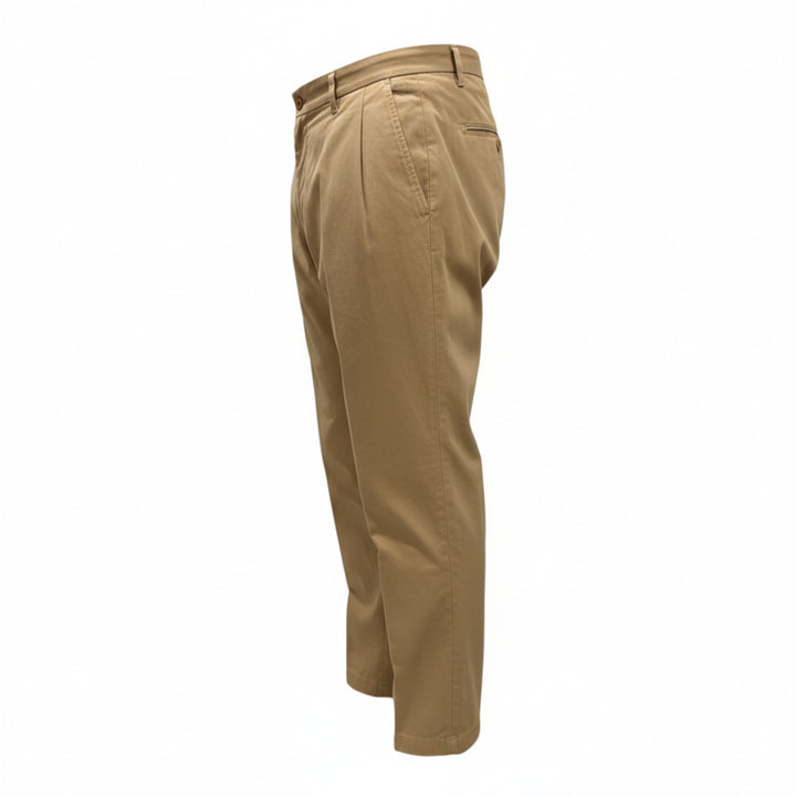 PANTALON PORTOBELLO in BEIGE KATOEN