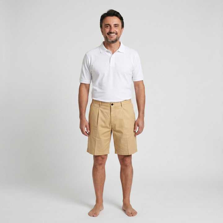 Quattro.Zero BERMUDA TASCA AMERICA UNA PENCIE IN COTONE BEIGE Beige - foto 4