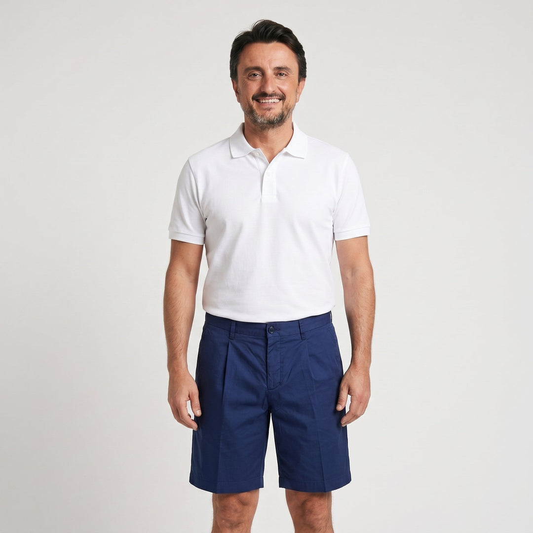 Quattro.Zero BERMUDA TASCA AMERICA UNA PENCIE IN COTONE BLU Blu - foto 1