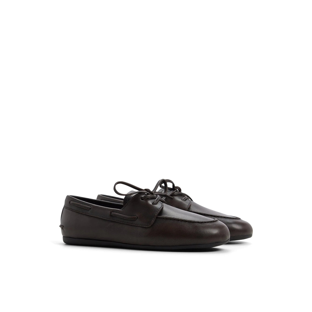 Sperry SLIMBOAT DARK BROWN LEATHER TUMBLED Marrone - foto 3