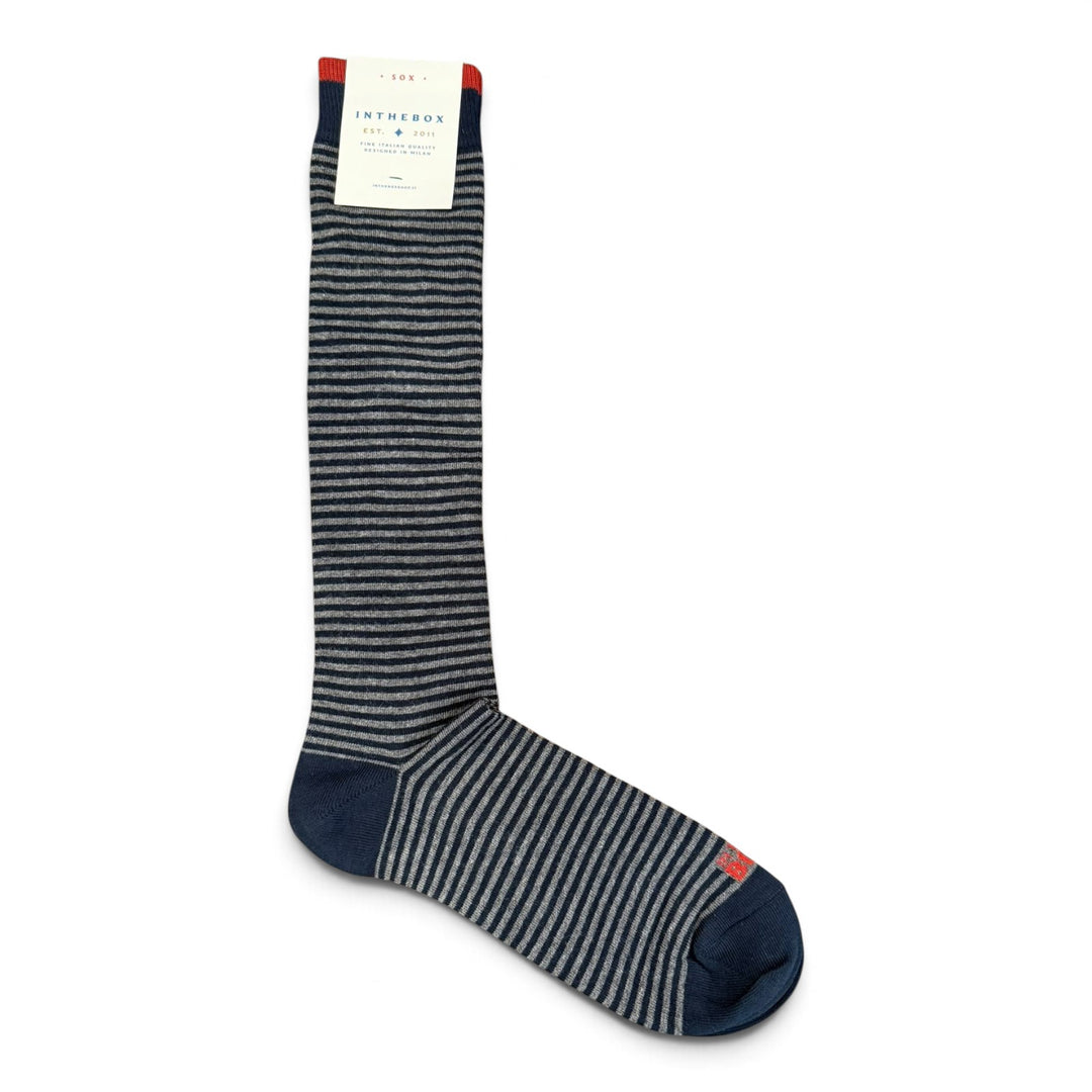 Calze Stripe Classic Blu/Grigio Scuro