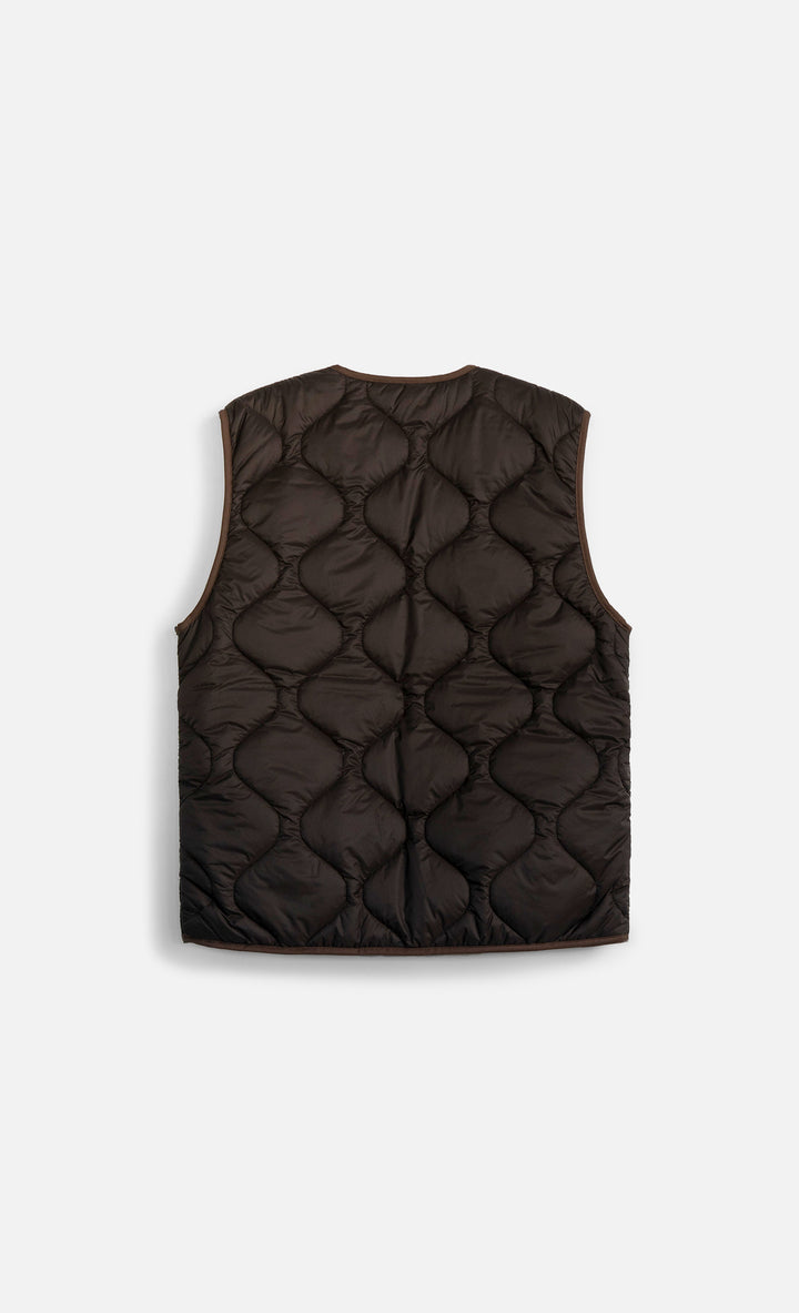 Wooden Gilet Rail Zip Moro Marrone - foto 2