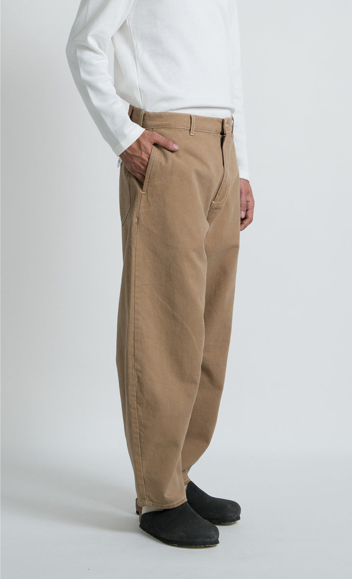 Wooden Pantalone Balloon Cammello Beige - foto 9